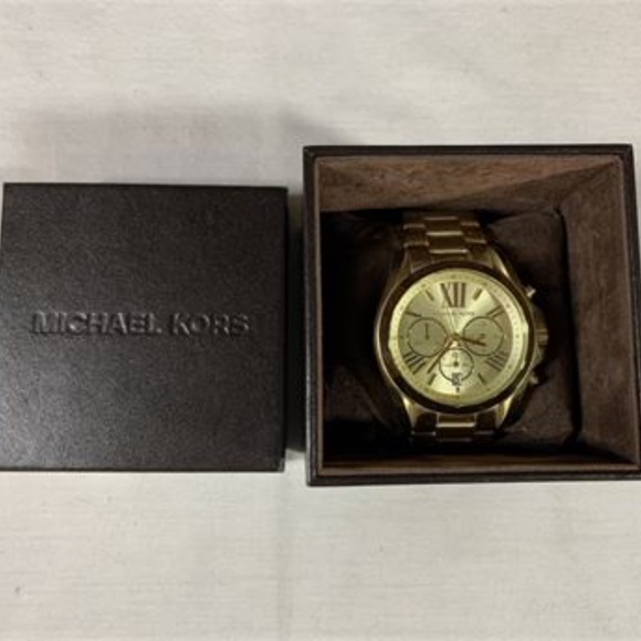 Michael Kors Gold Wrist Watch + Box - Picture 2 of 7